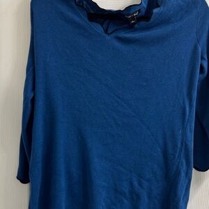 Roz & Ali Vibrant Blue Knit Sweater
